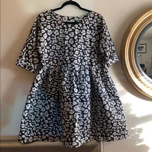 ASOS leopard smock dress